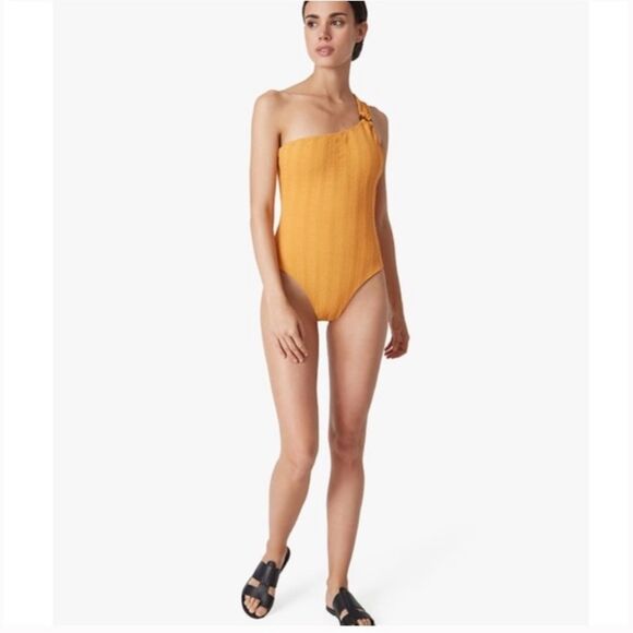 Onia Jenna One Piece Swimsuit S Women’s Mustard Color - Picture 6 of 13